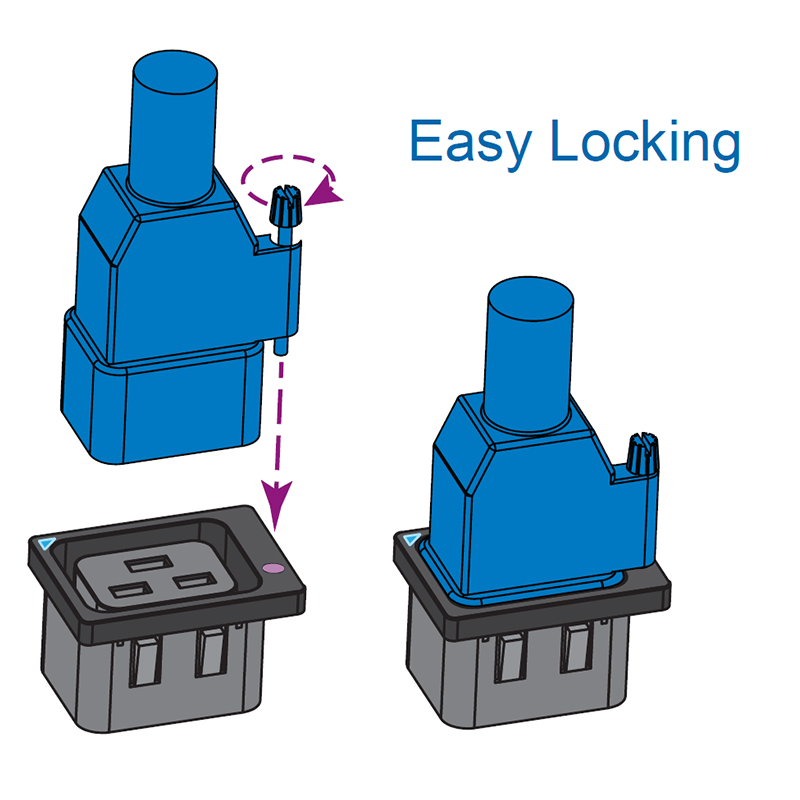 Austin Hughes C19 - C20 AH lockable cord-1.5mm²/3G-H05VV-F