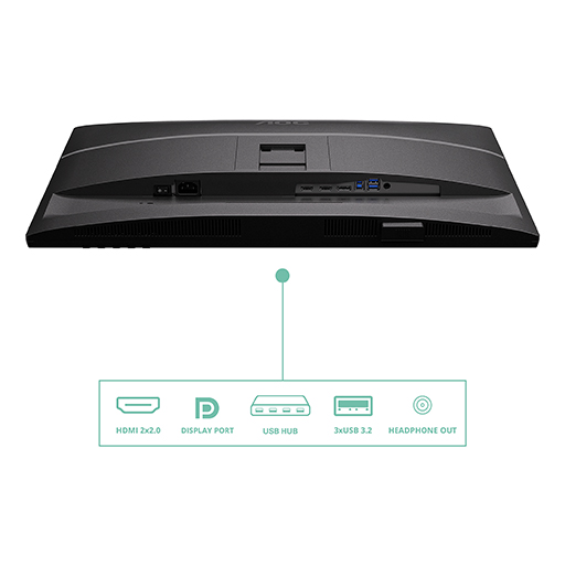 AOC Q27P4U AOC 27 INCH IPS 120Hz HDMI Speakers HA