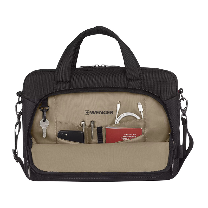 Wenger 653496 Wenger, Altair Brief, 14 - 16 Inch Laptop Briefcase with Tablet Pocket, Black