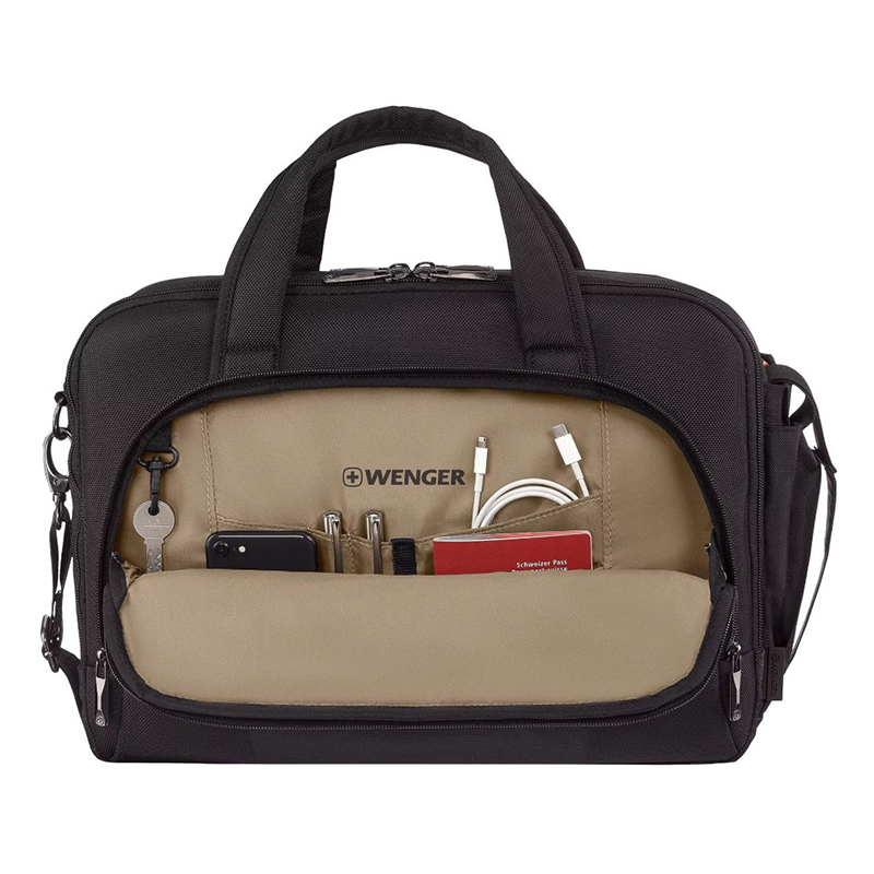 Wenger 653497 Wenger, Cosmic Brief, 14 - 16 Inch Laptop Briefcase with Tablet Pocket, Black