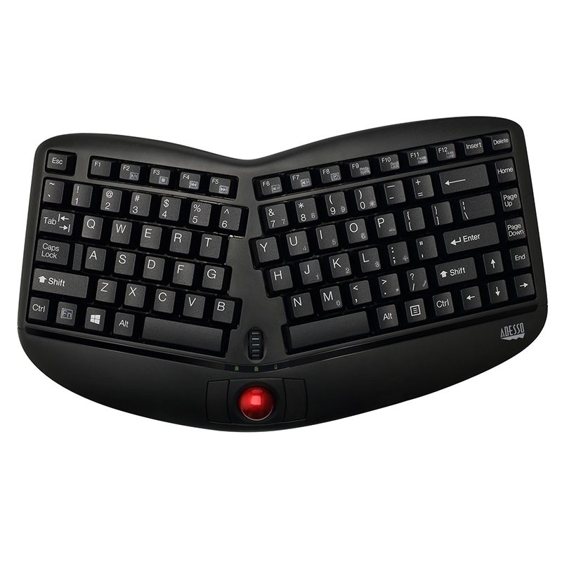 Adesso WKB-3150UB Adesso Tru-Form Keyboard - Compact - Wireless - USB 2.0 - Black