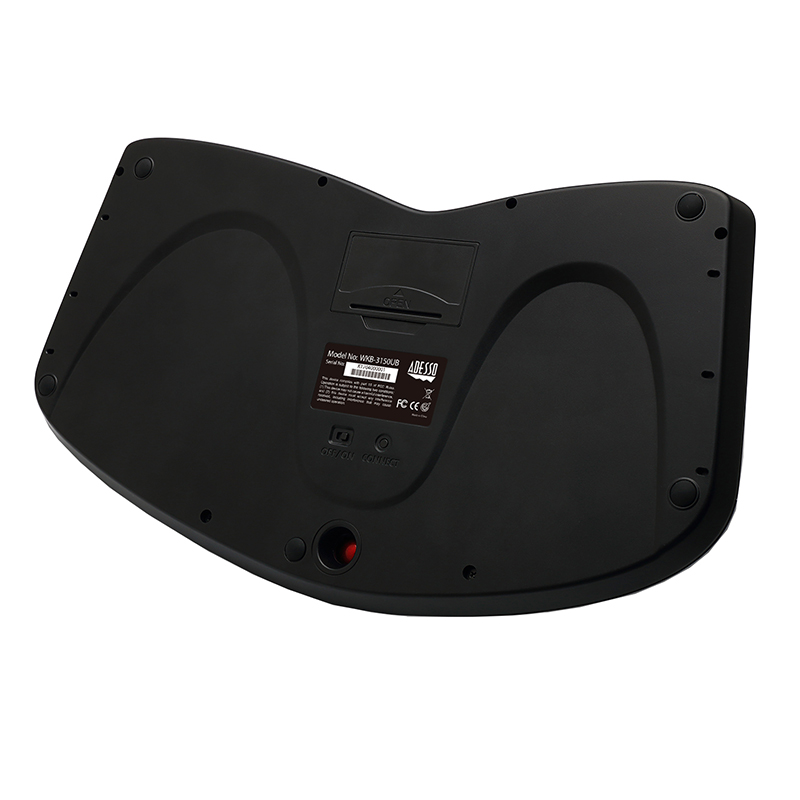 Adesso WKB-3150UB Adesso Tru-Form Keyboard - Compact - Wireless - USB 2.0 - Black