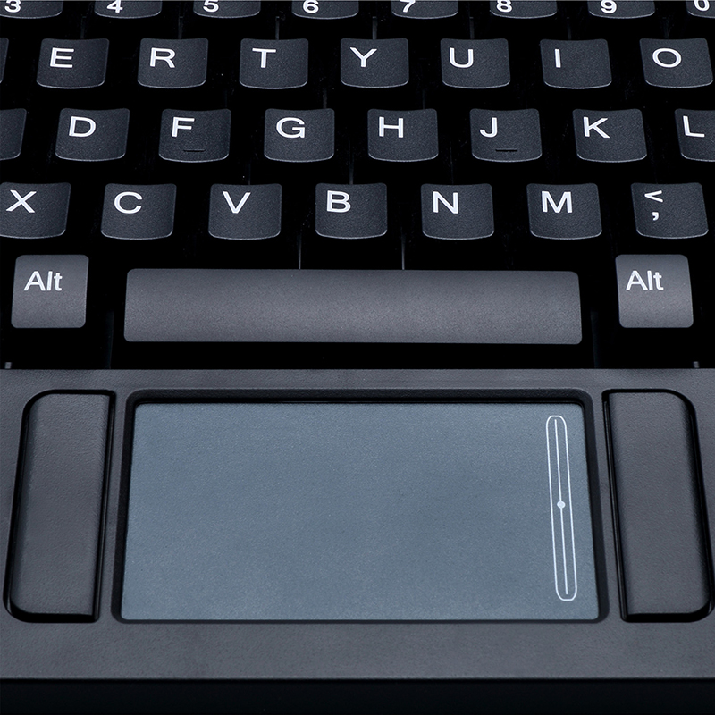 Adesso AKB-425UB Adesso EasyTouch Keyboard - USB Interface - TouchPad - English(US)- Black
