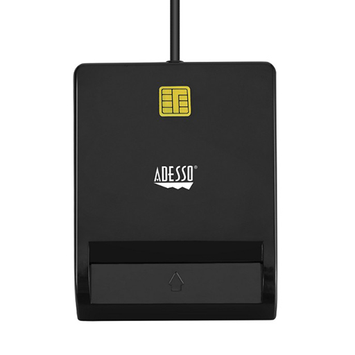 Adesso SCR-100 Contact Smart Card Reader - Banking - Cable USB 2.0