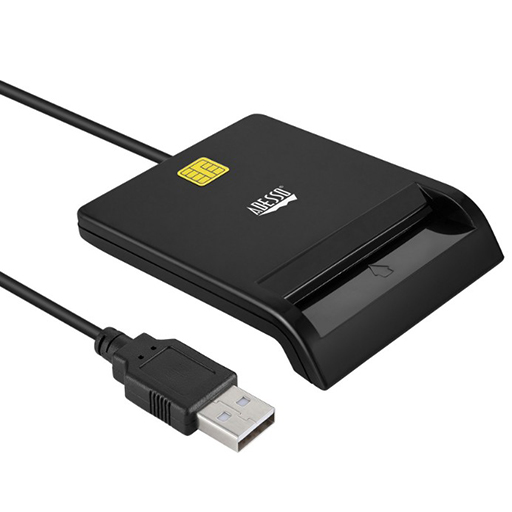 Adesso SCR-100 Contact Smart Card Reader - Banking - Cable USB 2.0