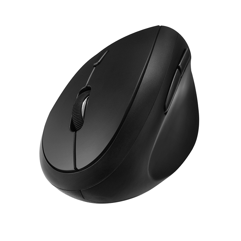 Adesso WKB-1150CB Tru-Form Keyboard & Mouse - English (US) - USB Wireless RF Mouse - Black