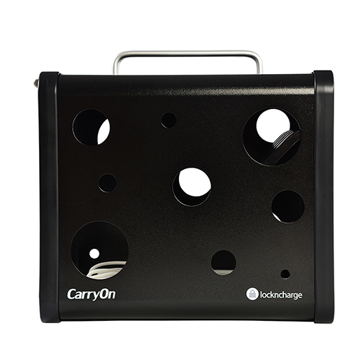 LocknCharge LNC10494 CarryOn Mk2 BLACK USB-C PD Charge 5x less than 10in Devices