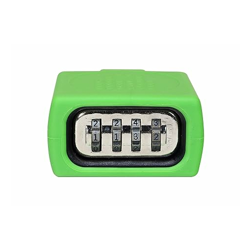 LocknCharge LNC10128 Resettable Keyless Padlock for Carrier - Silicone Covered