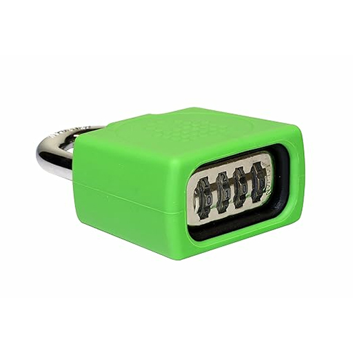 LocknCharge LNC10128 Resettable Keyless Padlock for Carrier - Silicone Covered