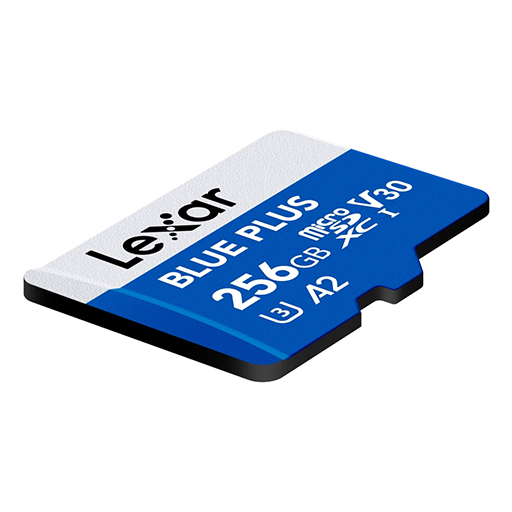 Lexar LMSBLPL256G-BNANG Blue Plus MicroSDXC 256GB UHS-I Memory Card