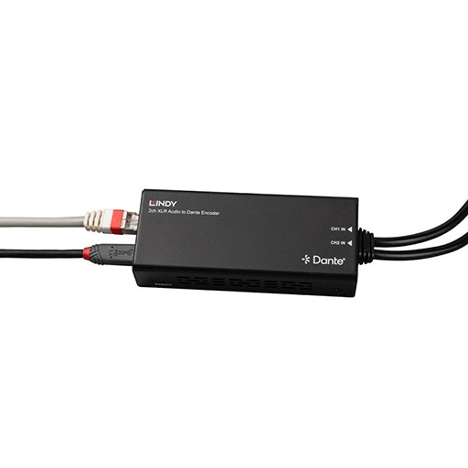 Lindy 70618 2ch XLR Audio to Dante Encoder