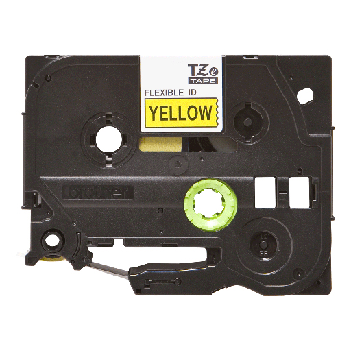 Brother Labelling Tape Cassette - Black on Yellow Flexible-ID