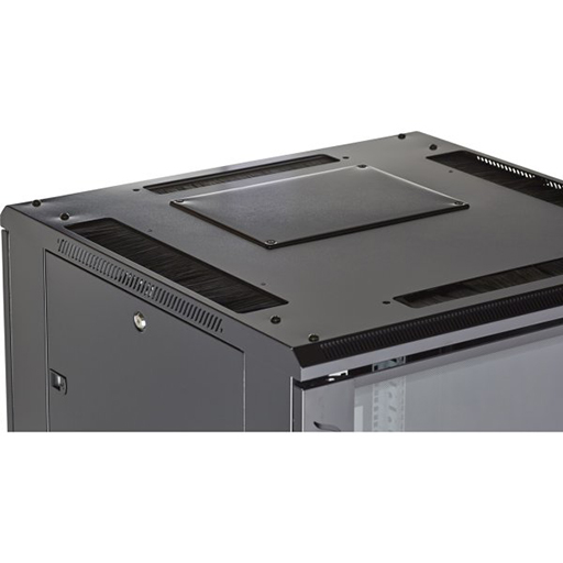 Environ CR600 Rack 600x600mm Glass (F) Vented (R) B/Panels No/Mgmt Black