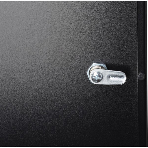 Environ CR600 Rack 600x600mm Glass (F) Vented (R) B/Panels No/Mgmt Black