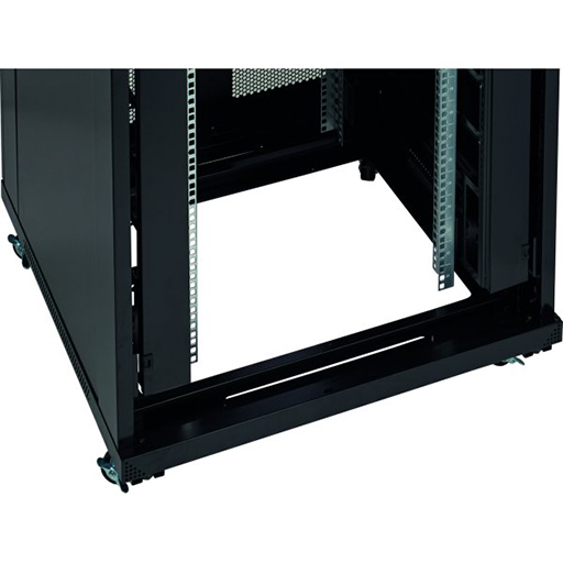Environ CR600 Rack 600x600mm Glass (F) Vented (R) B/Panels No/Mgmt Black
