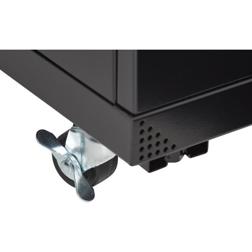 Environ CR600 Rack 600x600mm Glass (F) Vented (R) B/Panels No/Mgmt Black