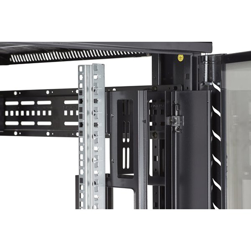 Environ CR600 Rack 600x600mm Glass (F) Vented (R) B/Panels No/Mgmt Black