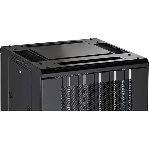 Environ CR600 Rack 600x800mm Glass (F) Vented (R) B/Panels No/Mgmt Black