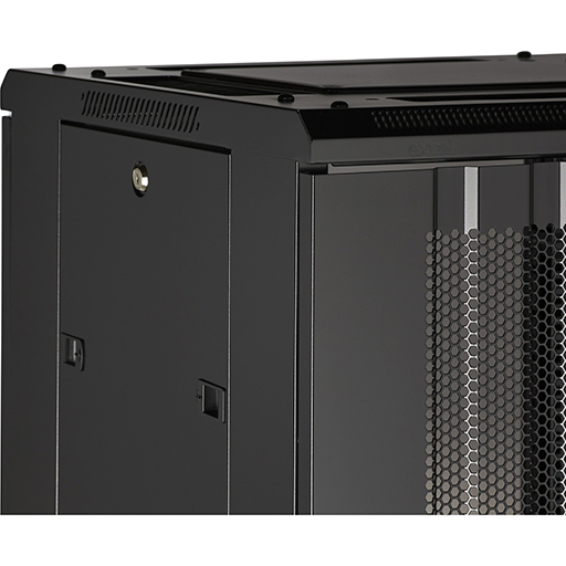 Environ CR600 Rack 600x800mm Glass (F) Vented (R) B/Panels No/Mgmt Black