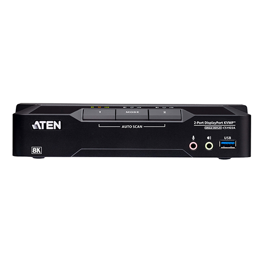 Aten CS1922A 2-Port USB 3.0 8K DisplayPort KVMP Switch