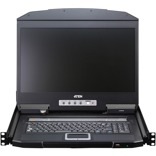 Aten CL3716NW 16-Port USB HDMI Single Rail Full HD LCD KVM Console