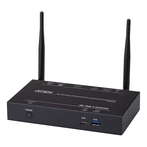 Aten VP2021KIT 4K Wireless Presentation Switch with Quad View Kit 