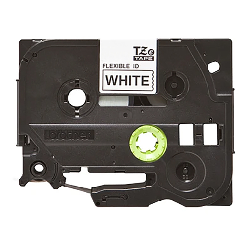 Brother Labelling Tape Cassette - Black on White Flexible-ID