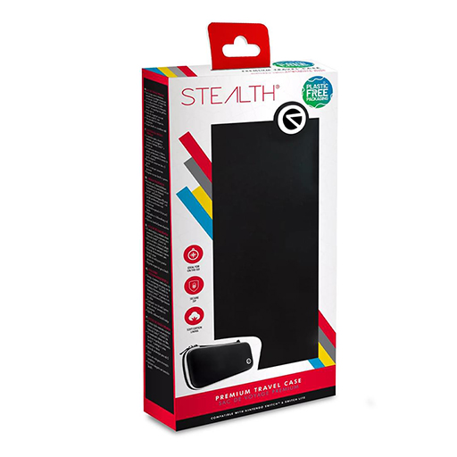 Stealth SWL-01BLK-WHT Premium Travel Case for Nintendo Switch & Switch Lite - Black