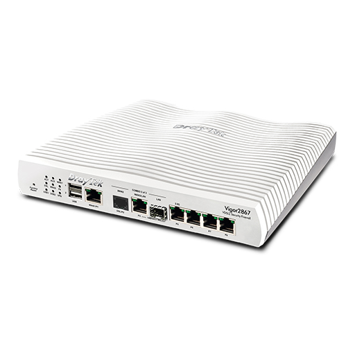 DrayTek V2867-K Vigor 2867 Multi-Gigabit Multi-WAN Wired VDSL & FTTP Router