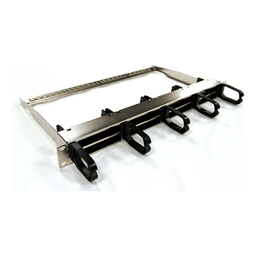 Excel Express Net 8-Module Unloaded Modular Panel 1U Silver with Cable Management