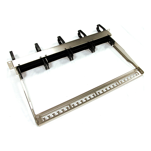 Excel Express Net 8-Module Unloaded Modular Panel 1U Silver with Cable Management