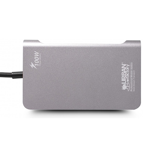 Urban Factory TCM16UF HUBEE Plus Mobile Station USB-C Pass Thru 100W Multi-Stream