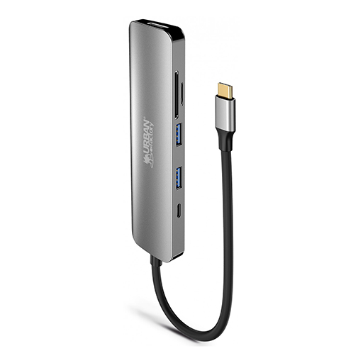 Urban Factory MHC45UF HUBEE 6 in 1: Mini USB-C 100W Docking Station