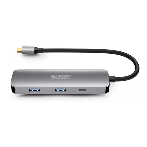 Urban Factory MHC40UF HUBEE 4 in 1: Hub USB-C with 2 USB-A / 1 HDMI 4K and 1 USB-C 100W PD