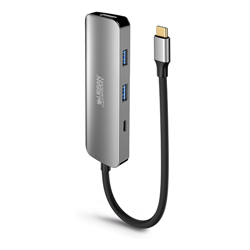 Urban Factory MHC40UF HUBEE 4 in 1: Hub USB-C with 2 USB-A / 1 HDMI 4K and 1 USB-C 100W PD