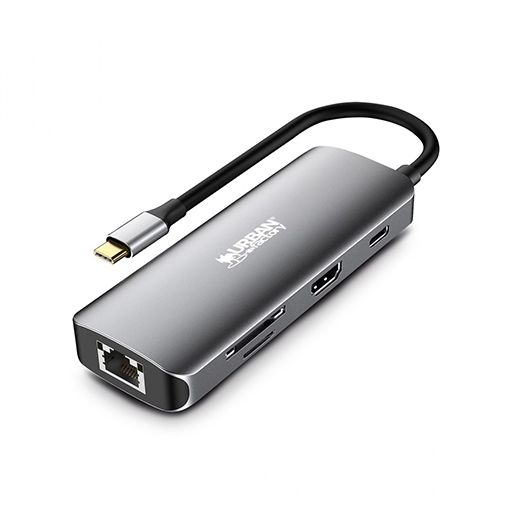 Urban Factory MHC50UF Hubee 8 in 1: USB-C 100W Mini Station