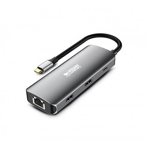 Urban Factory MHC55UF HUBEE 7 in 1: USB-C 100W Mini Station