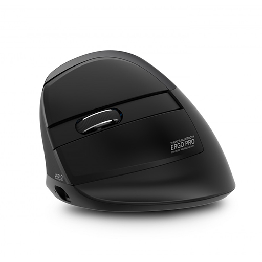 Urban Factory EPL20UF ERGO PRO: Bluetooth 5.0 & 2.4GHz Vertical Mouse for Left-Handed Users