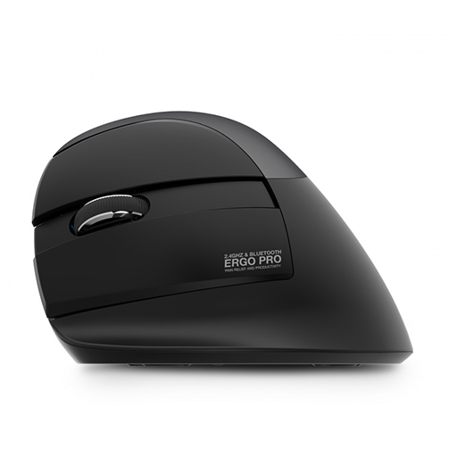 Urban Factory EPL20UF ERGO PRO: Bluetooth 5.0 & 2.4GHz Vertical Mouse for Left-Handed Users