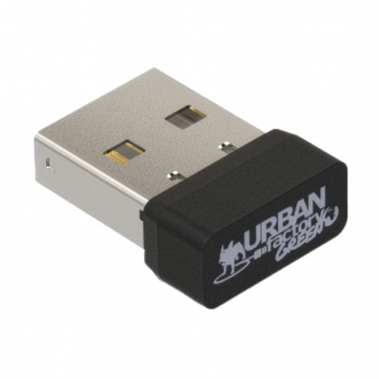 Urban Factory GWM24UF CYCLEE: Wireless 2.4GHz Mouse with USB-A/USB-C Mini Receivers