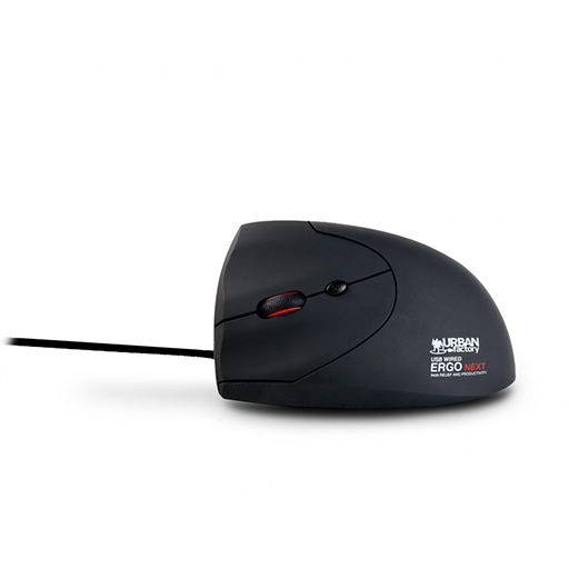 Urban Factory EML01UF-N ERGO NEXT Vertical Wired USB-A & USB-C Ergonomic Mouse - Left Handed