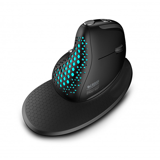 Urban Factory EPM50UF ERGO PRO MAX: Wireless Right Hand Mouse - 2.4GHz - Handrest
