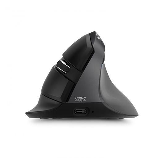 Urban Factory EPR20UF ERGO PRO: Vertical Bluetooth 5.0 and 2.4GHz Mouse - Right-Handed