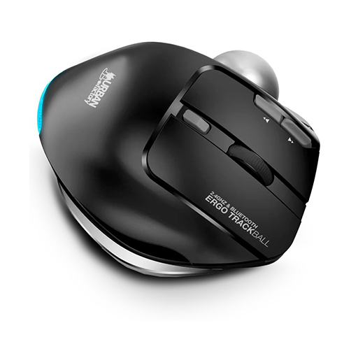 Urban Factory EMT01UF ERGO: Bluetooth & 2.4GHz Ergonomic Mouse with Trackball & Adjustable Tilt
