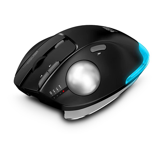 Urban Factory EMT01UF ERGO: Bluetooth & 2.4GHz Ergonomic Mouse with Trackball & Adjustable Tilt