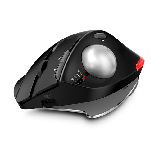 Urban Factory EMT01UF ERGO: Bluetooth & 2.4GHz Ergonomic Mouse with Trackball & Adjustable Tilt