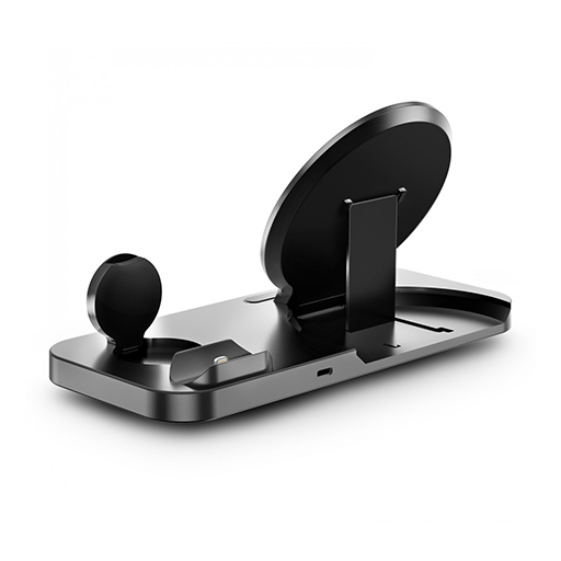 Urban Factory SWC35UF POWEE QI Charging Base 3-in-1 with Charging Sand 15W, Black.