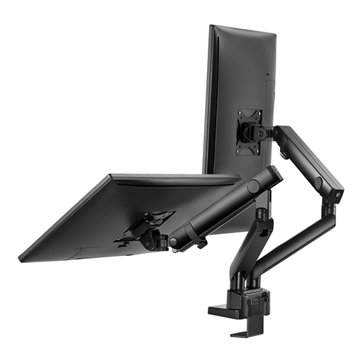 Urban Factory FAM02UF-BK FLEXEE Dual: Spring Dual Monitor Arm - Black