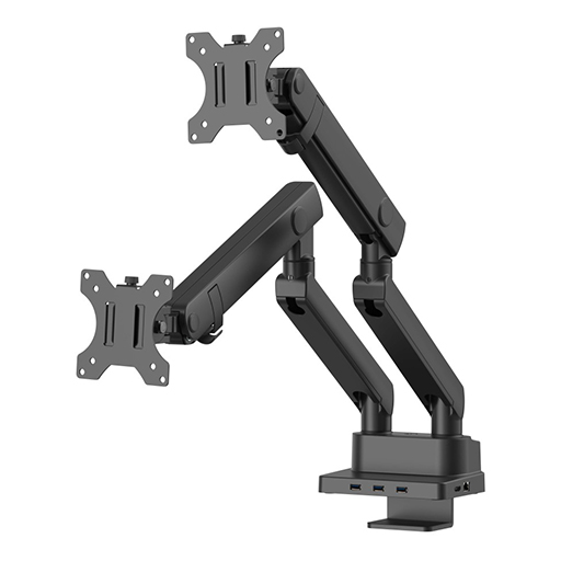 Urban Factory FAM20UF FLEXEE PRO: Dual Arm with Integrated 8-in-1 USB-C Docking Station