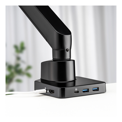 Urban Factory FAM10UF FLEXEE Pro: Single Arm with Integrated 6-in-1 USB-C Docking Station